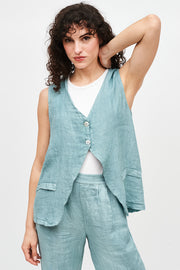 GILET CALA LINO