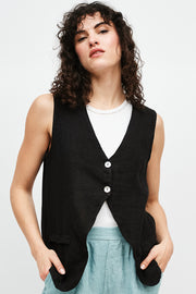 GILET CALA LINO